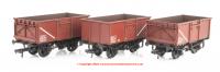37-238A Bachmann BR 16 Ton Steel Mineral Wagon Triple Pack - Top Flap Doors - BR Bauxite (TOPS)